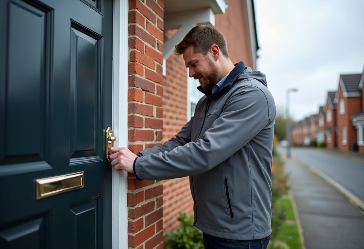 Engineer at the door — Sentinel Locksmith